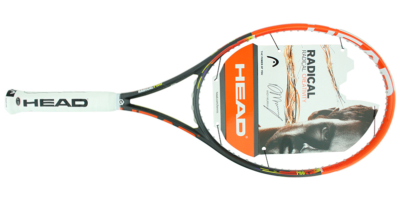 270インチフレーム厚テニスラケット ヘッド グラフィン ラジカル MP 2014年モデル【多数グロメット割れ有り】 (G2)HEAD GRAPHENE RADICAL MP 2014